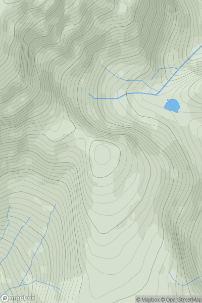 Thumbnail image for Slat Bheinn [Minginish and the Cuillin Hills] showing contour plot for surrounding peak